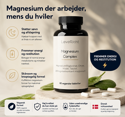 LøveRicht Magnesium Complex 60 veganske tabletter