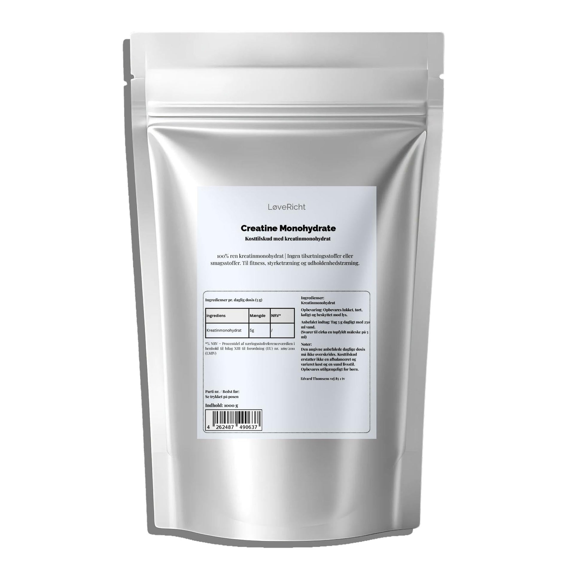 LøveRicht Creatine Monohydrate 1000g