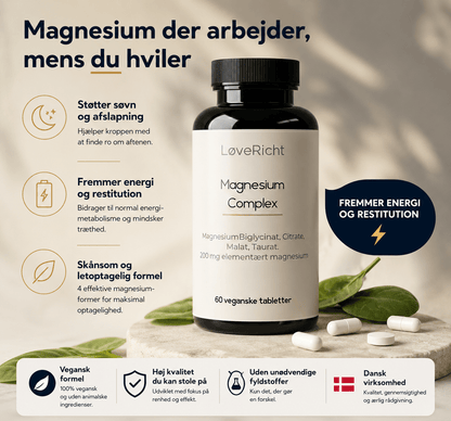 LøveRicht Magnesium Complex 60 vegan tablets - Stranvia