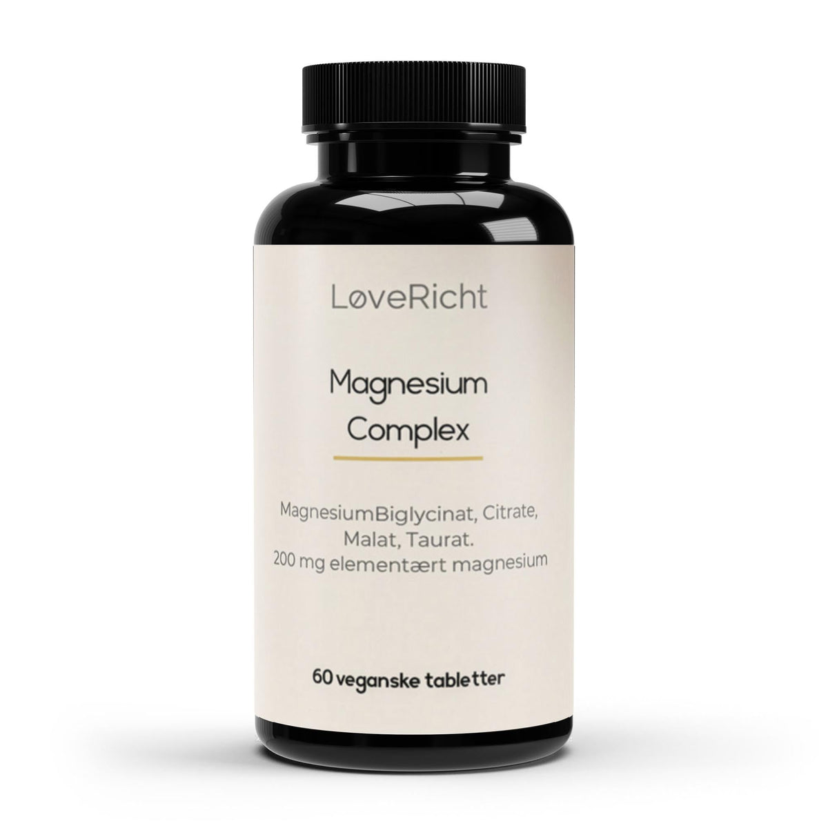 LøveRicht Magnesium Complex 60 veganske tabletter - Stranvia