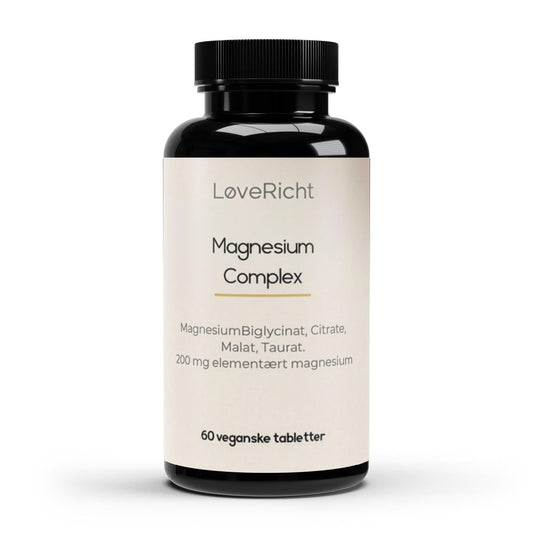LøveRicht Magnesium Complex 60 veganske tabletter - Stranvia