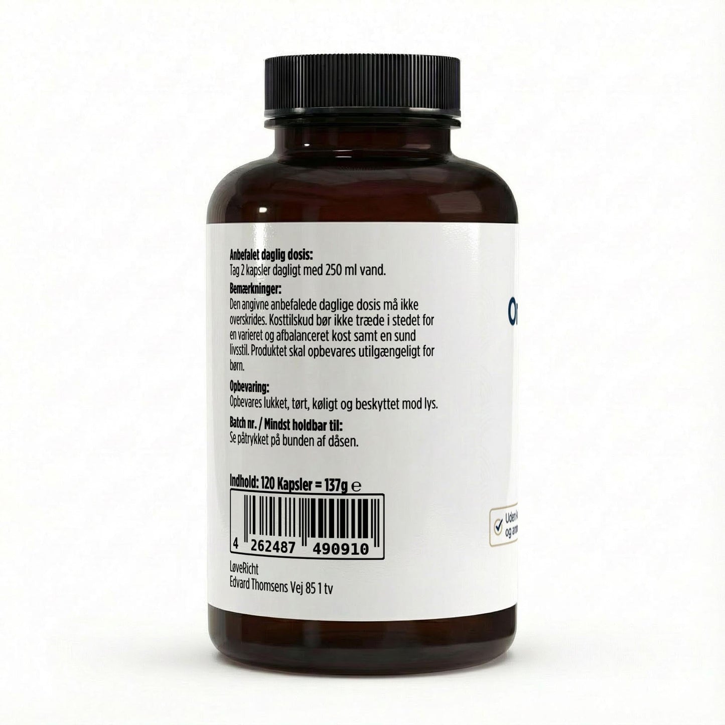 LøveRicht Omega 3 Max 35/25 - 120 Softgels - Stranvia