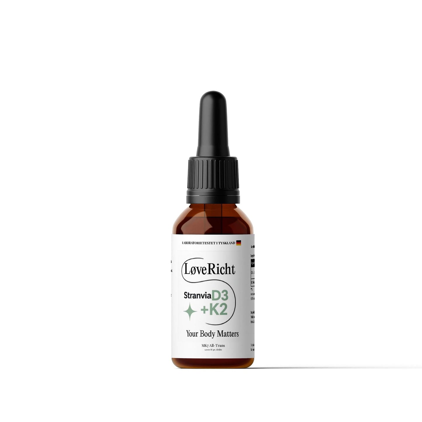 Vitamin D3 + K2 - 1,700 Drops (1,000 I.U.) - 50ml - Stranvia