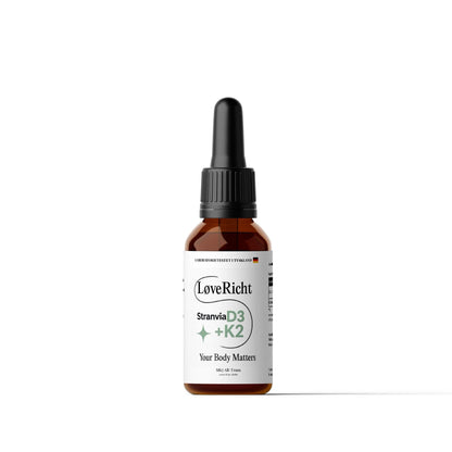 Vitamin D3 + K2 - 1,700 Drops (1,000 I.U.) - 50ml - Stranvia